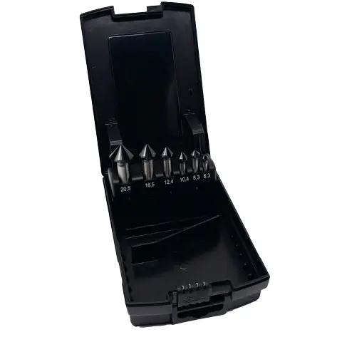 [10.918.G.TIALN.SET] PROMEGA EVOLUTION - SET HSS COUNTERSINK 90° TIALN DIN 335C - 3 & 5 FLUTE