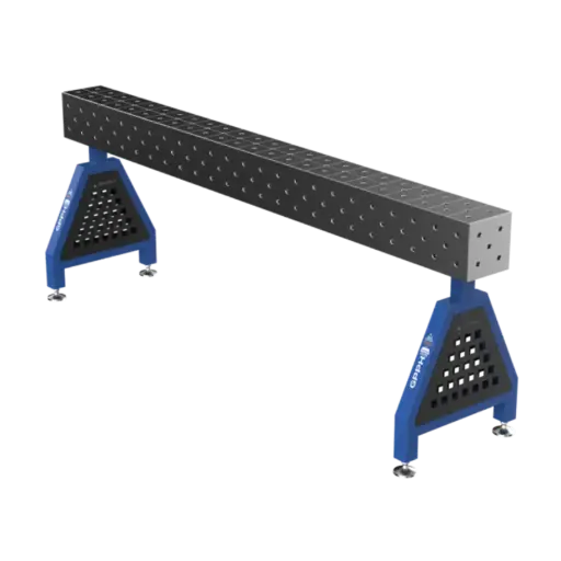[9144.TRESTLEPLUS.2400.200.28] GPPH - WELDING SUPPORT TRESTLE PLUS ON FEET 28 MM DIAGONAL GRID
