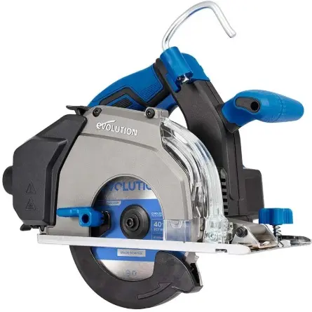 [614.LI.BO.S165CCS] EVOLUTION POWER TOOLS - SCIE CIRCULAIRE SANS BATTERIE S165CCS-LI AVEC LAME POUR ACIER DOUX